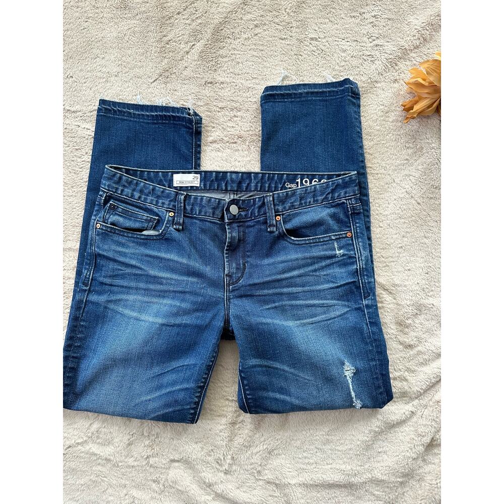 Gap 1969 Crop Jeans Real Straight Size 29